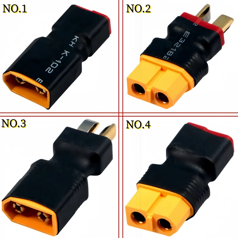Model T Plug to XT60 Adapter - Model for Converting Aviation Model Power Supply, Battery Charger, Motor and ESC Adapter Ports