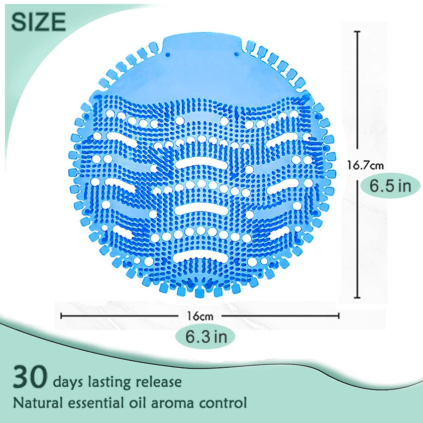 15 Pieces per Pack Urinal Screen Deodorizer Mats Anti Splash Pad Aromatic Deodorising Bathroom Men\'s Toilet Screen Urinals Cakes