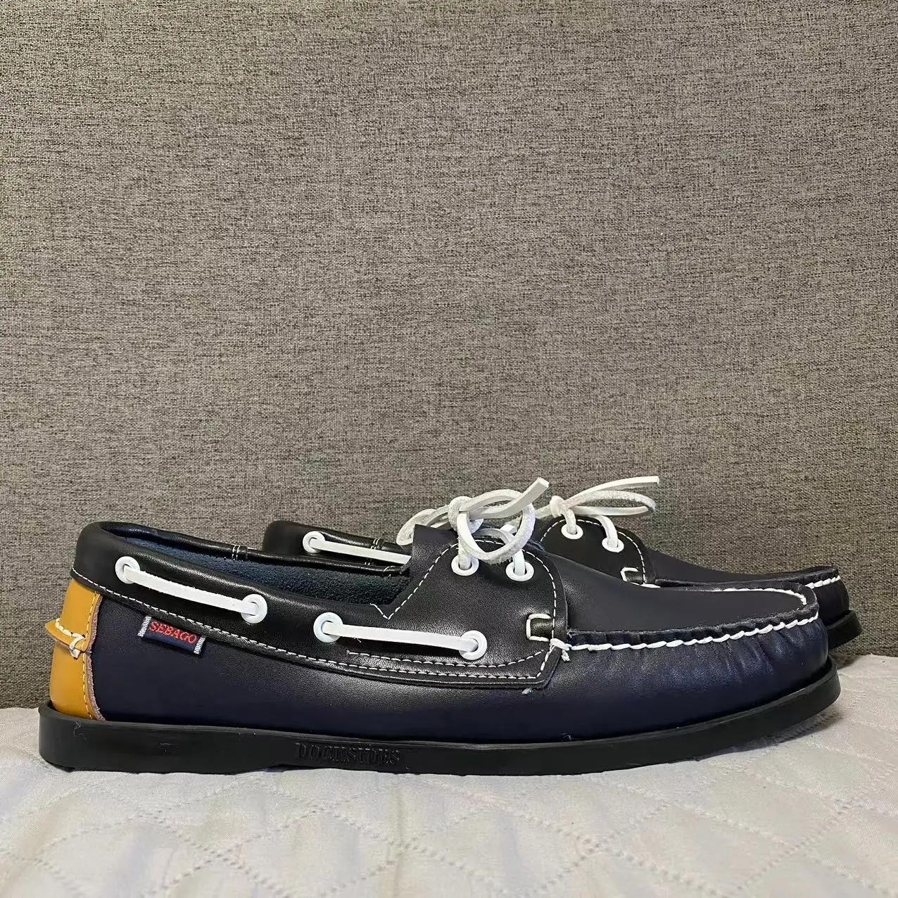 

Sebago Homme Men Genuine Leather Driving Shoes,Docksides Classic Boat Shoe,Brand Design Flats Loafers For Men AB266