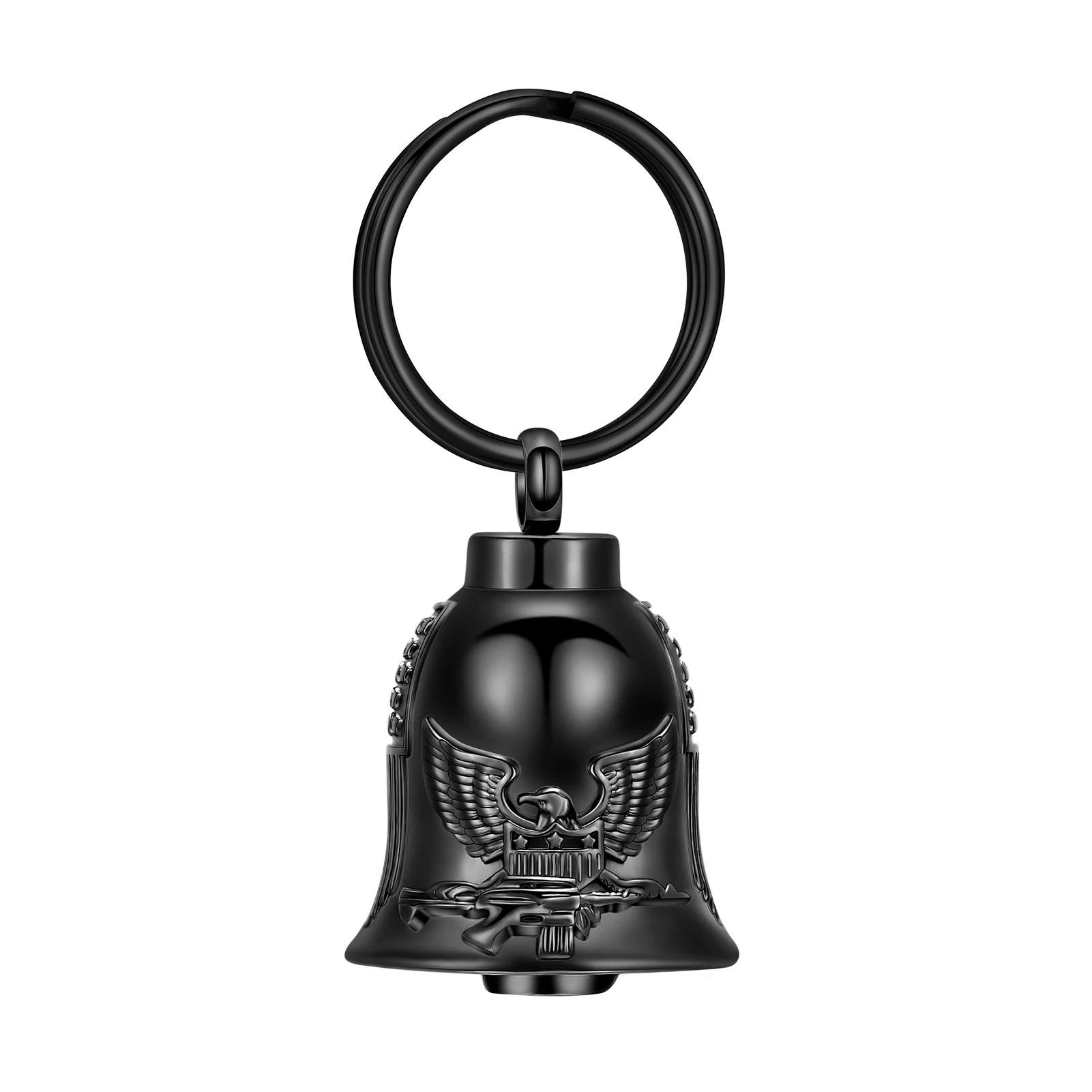 Cremation Keychain for Ashes Eagle Bell Pendant Urn Memorial Jewelry Human Pet Ash Holder Keepsake for Women Men