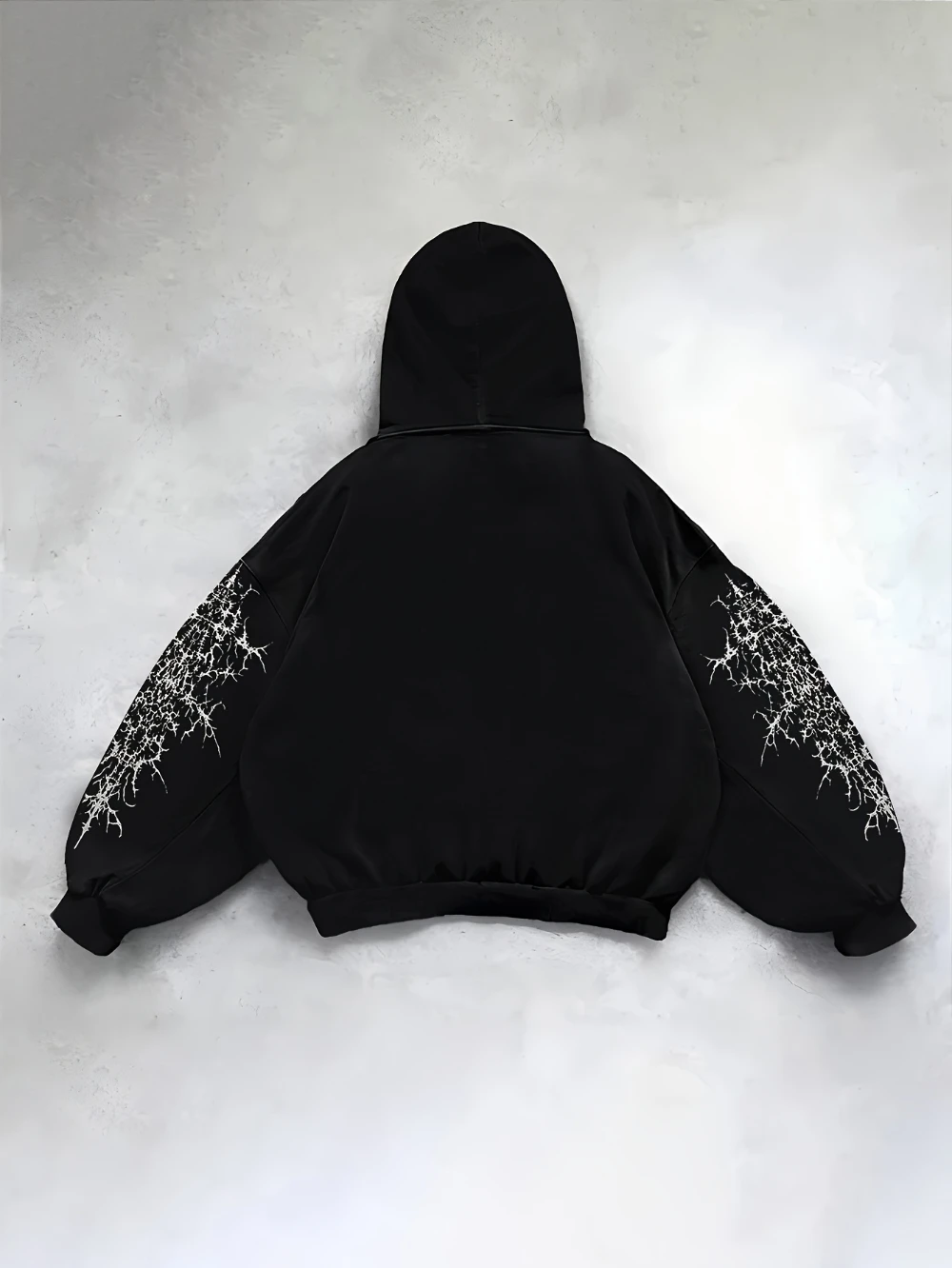 Y2K Dark Angel Theme القوطية Harajuku نمط مطبوعة نمط محايد هوديي سترة عصرية فضفاضة نمط الشارع هوديي