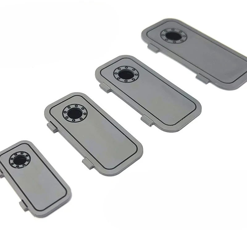 10PCS RC Simulation Ship Model Cabin Door 1:25 1:30 1:35 1:48 ABS Plastic Hatch Door Carving Parts for Scale Boat DIY Assembly