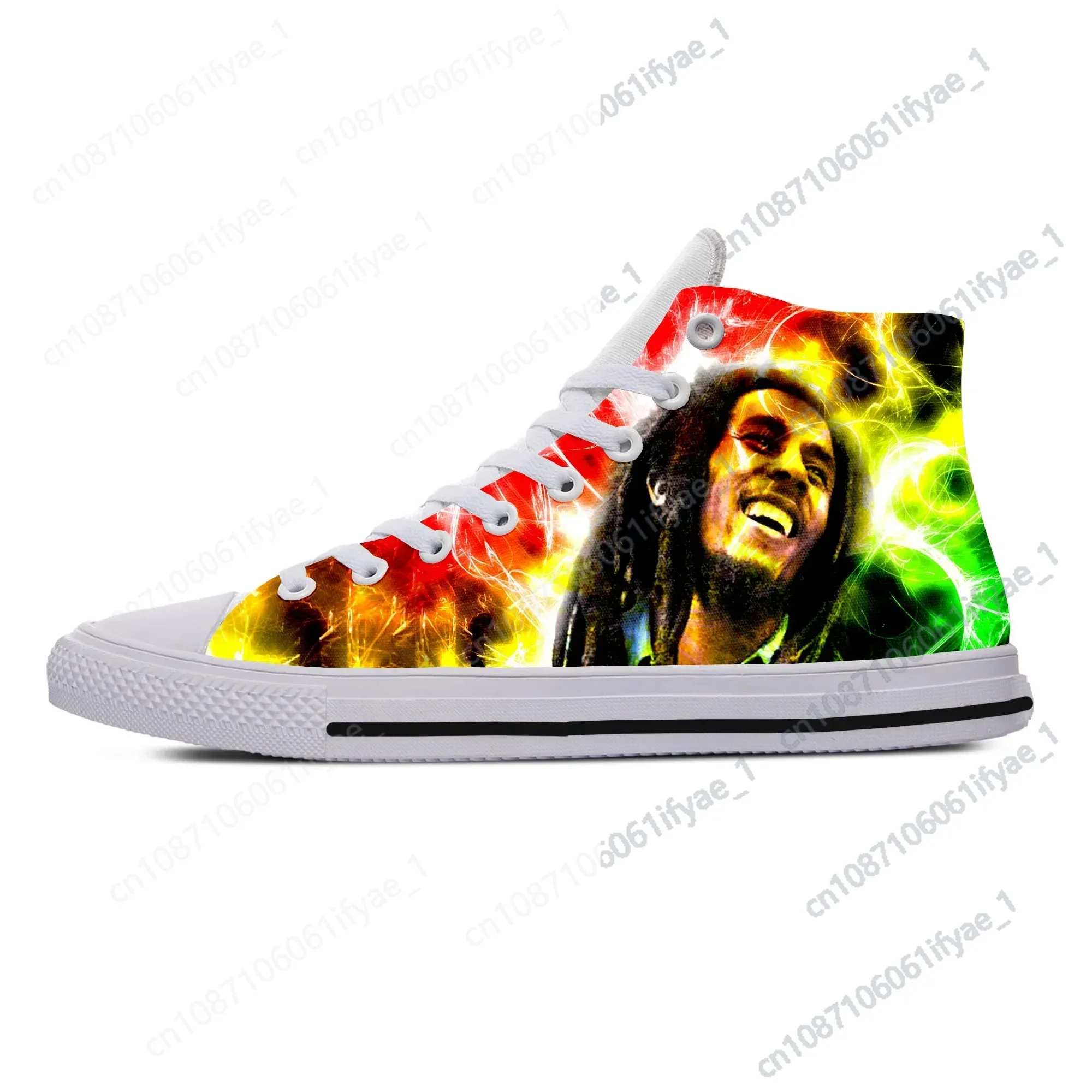 

Hot Cool Summer Fashion Bob Marley High Sneakers Men Women High Quality Fashion Casual Shoes High Help Classic Board Shoes