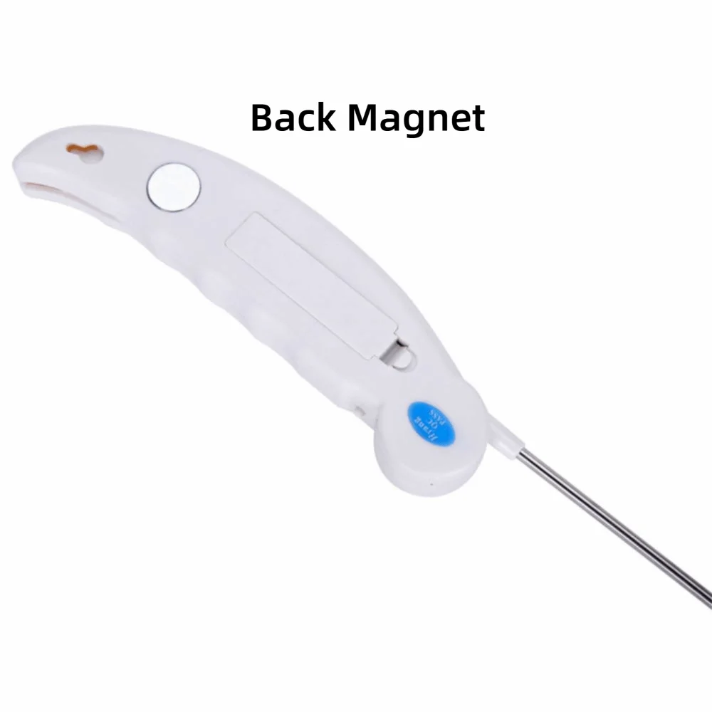 Instant Read Digital Meat Thermometer Switchable Units Magnetic Probe Food Thermometer High Precision Waterproof
