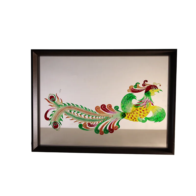Intangible Cultural Heritage Phoenix shadow puppet animation picture book set with operating rod can perform traditionalcultural