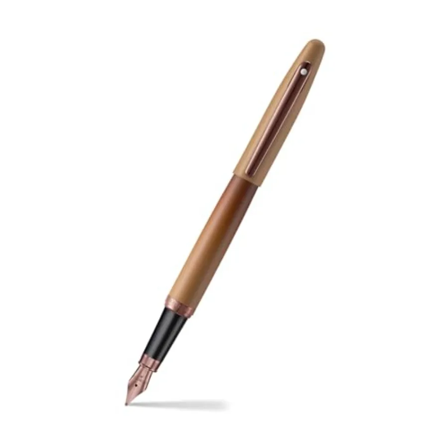 

Перьевая ручка VFM 9428 Coffee Edition Matt Brown с коричневой PVD-отделкой Regal Brown - средний размер