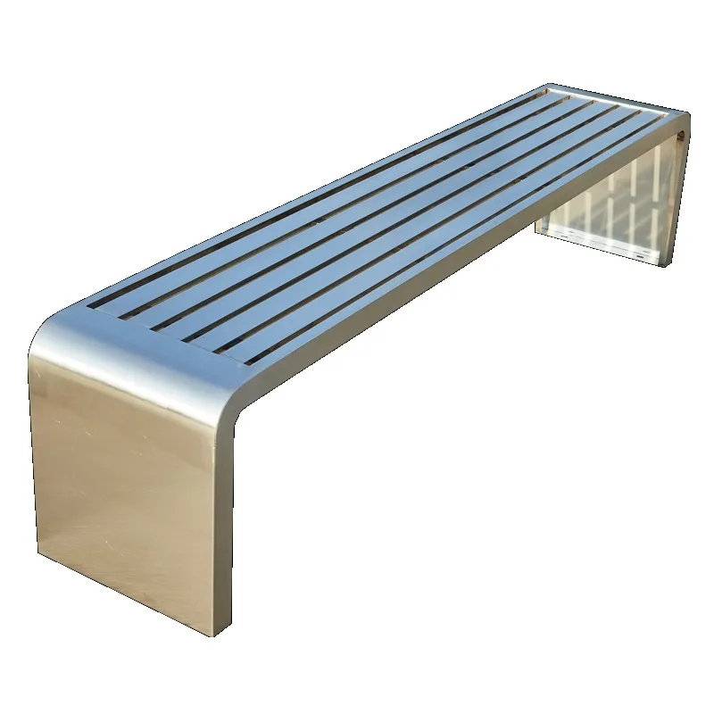 

Bench Outdoor Park Chair Stainless Steel Bench Smoking Area Sitting Stool Bench Bathroom Dressing Stool Row Chair