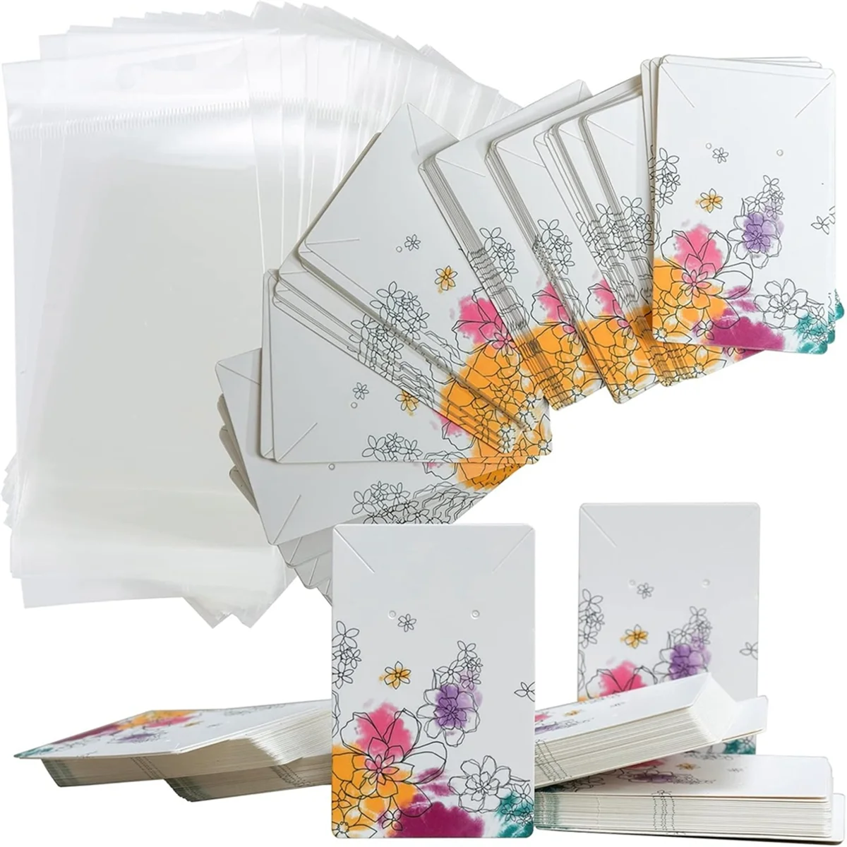 Picture 4: AA98 Necklace Display Cards Earring Display Cards Sets Earring Packing Holder Cards Jewelry Packing for Earring Necklace C