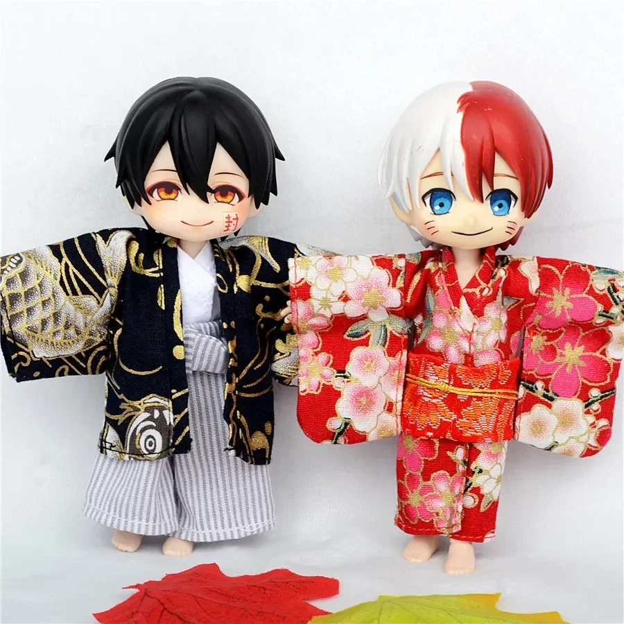 Ob11 Clothes Japanese men and women kimono 1/12 BJD suit GSC clay head can be worn doll clothes doll accessories