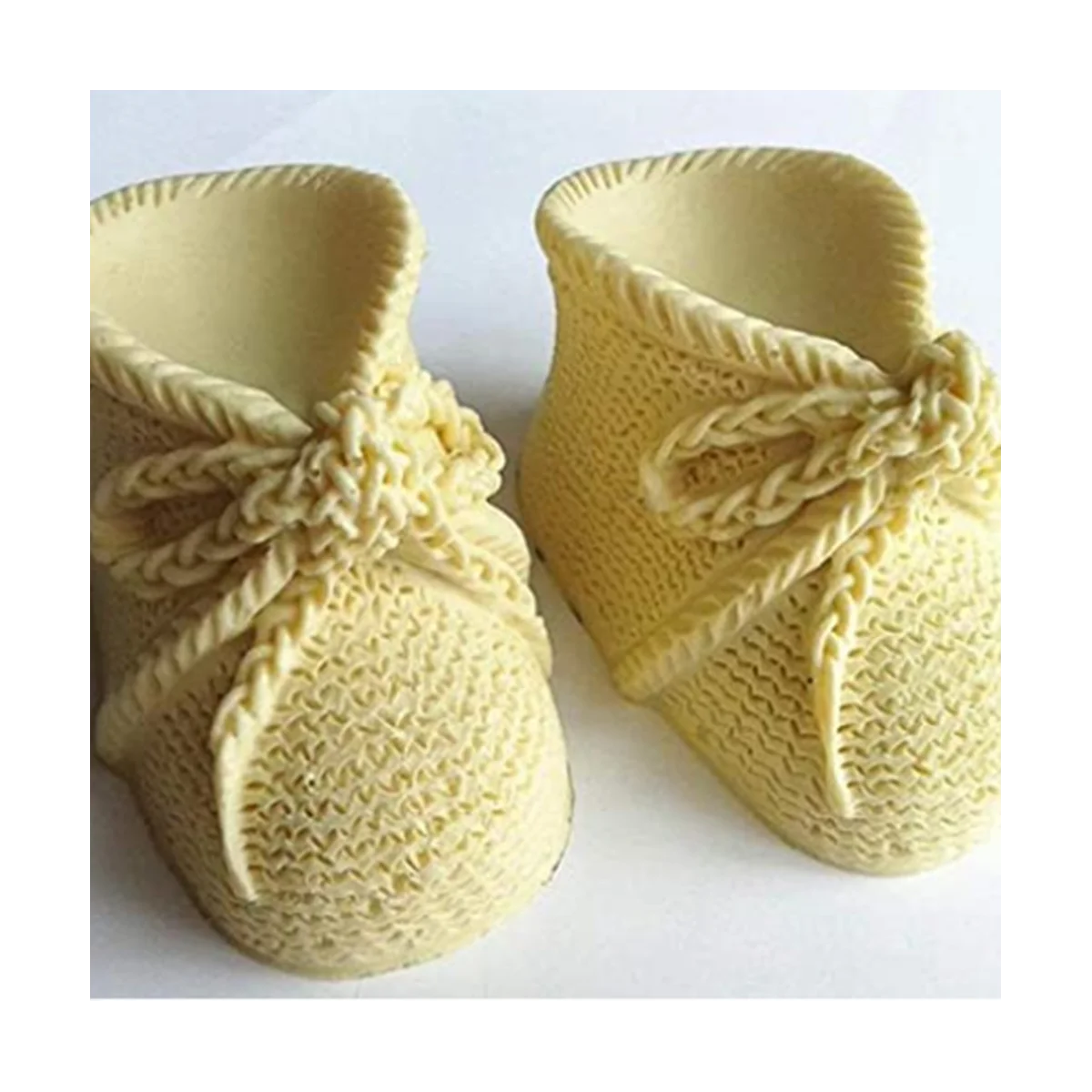 Baby Bootie Silicone Fondant Mold Knitted Baby Shoes Cake Decorating Tools DIY Mould Candle Soap Clay Mold