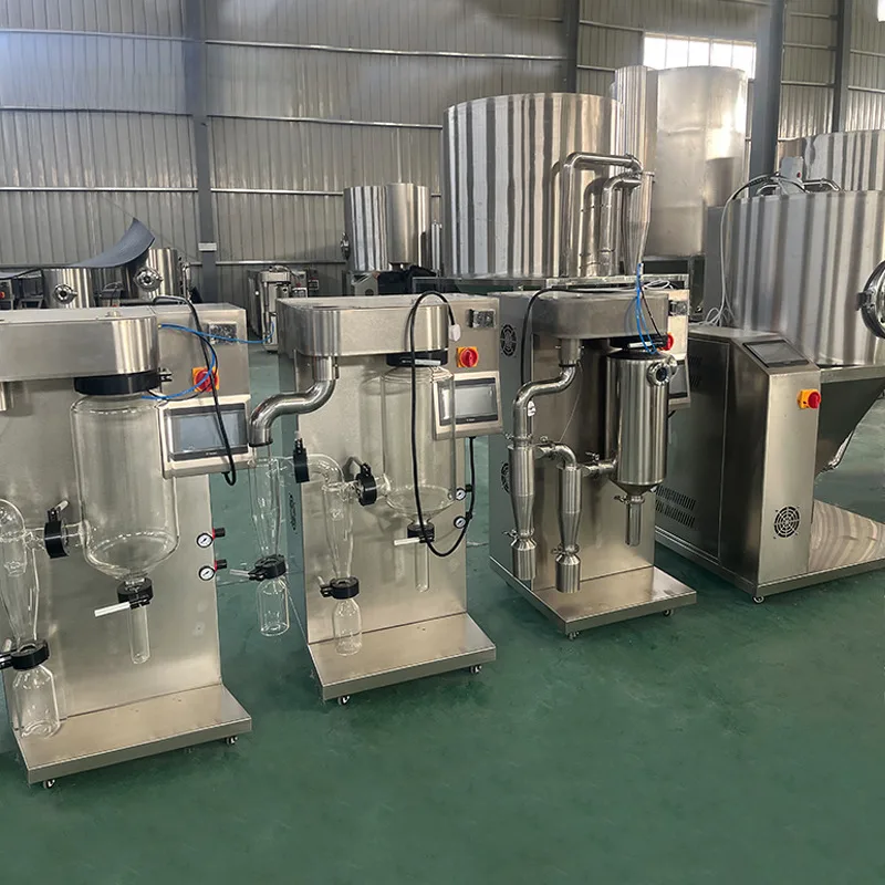 Lab Scale 2L/H Washing Flavor Egg Milk Powder Small Mini Dryer Hine Two Fluided Spray Drying Equipment