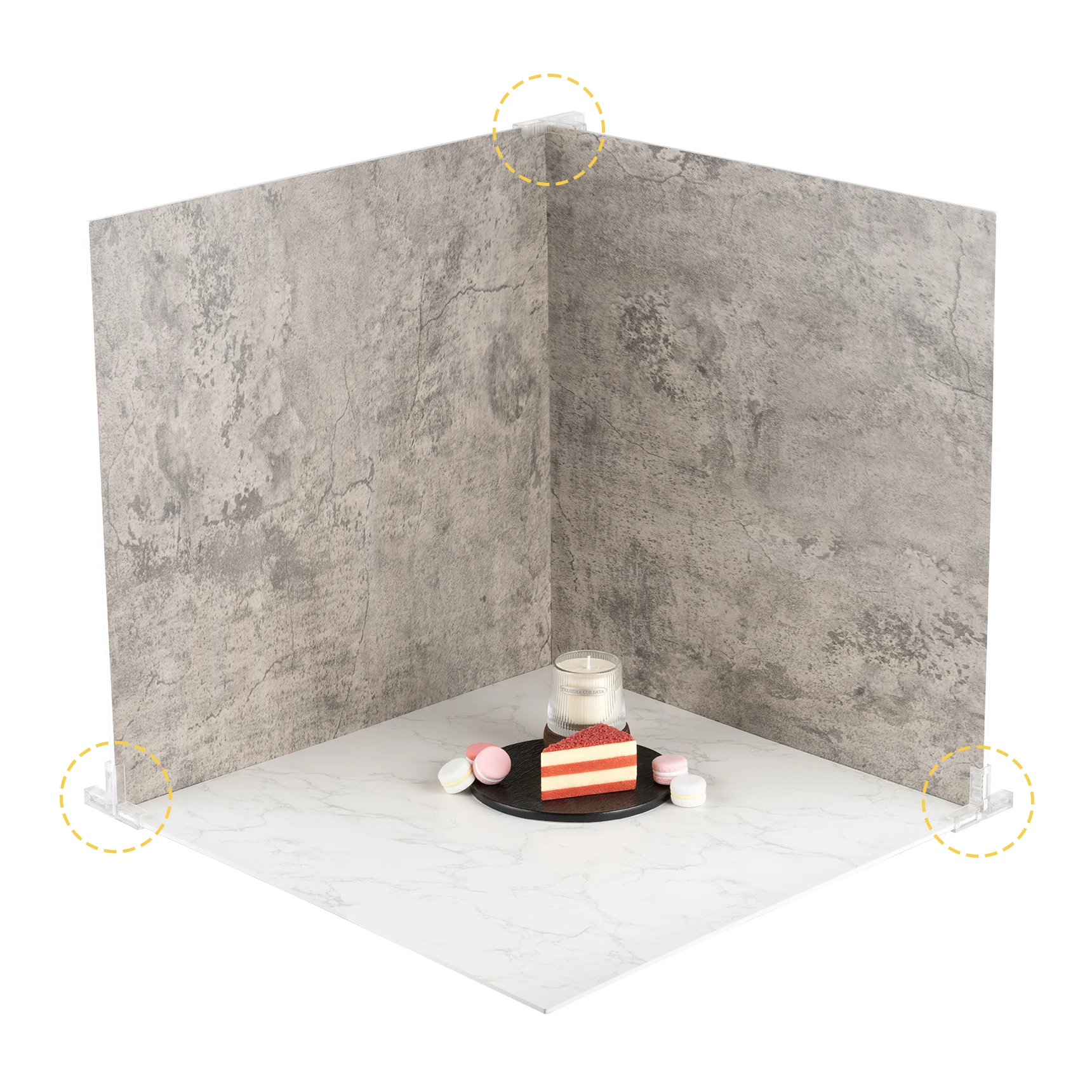 Selens Waterproof Vertical Buckle Photography Backdrop Props For Marble Backdrop Wood Surface Background Studio Whiteboard Green