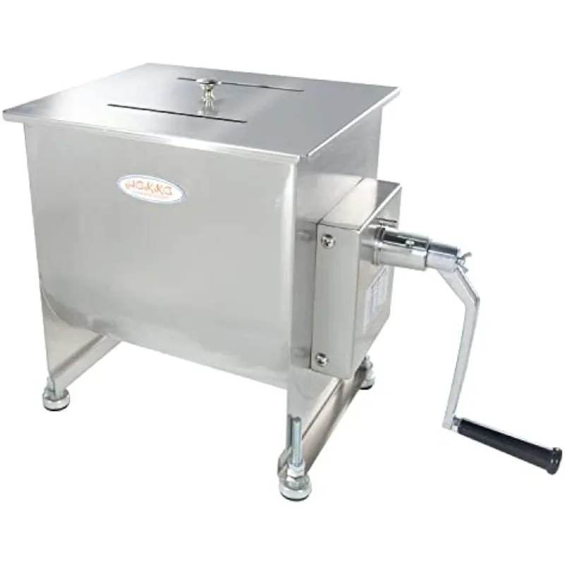 

Hakka 45-Pound/22.5-Liter capacity Tank Stainless Steel Manual Meat Mixer (Mixing Maximum 45-Pound for Meat) Meat Grinders