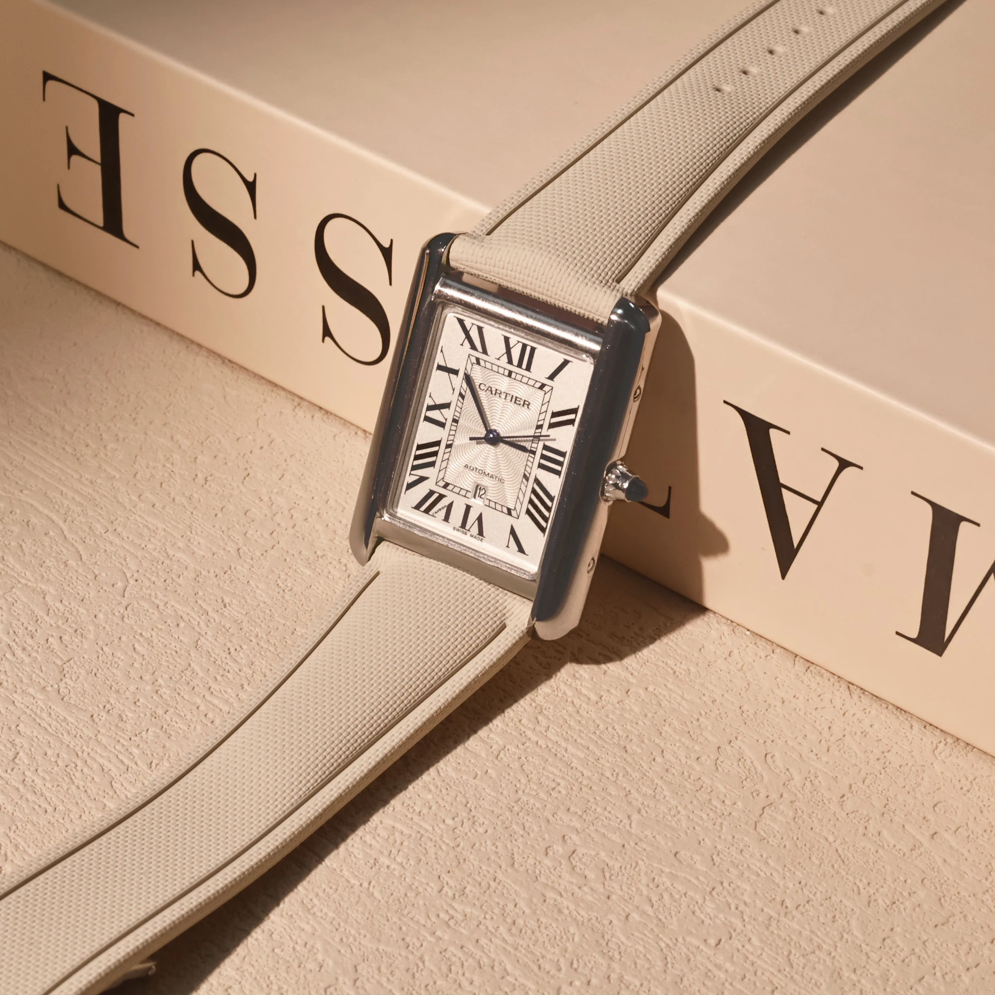 Ultimo design adatto per Breitling Cartier Tank 20mm 21mm 22mm FKM cinturino in gomma a sgancio rapido con cinturino con fibbia pieghevole