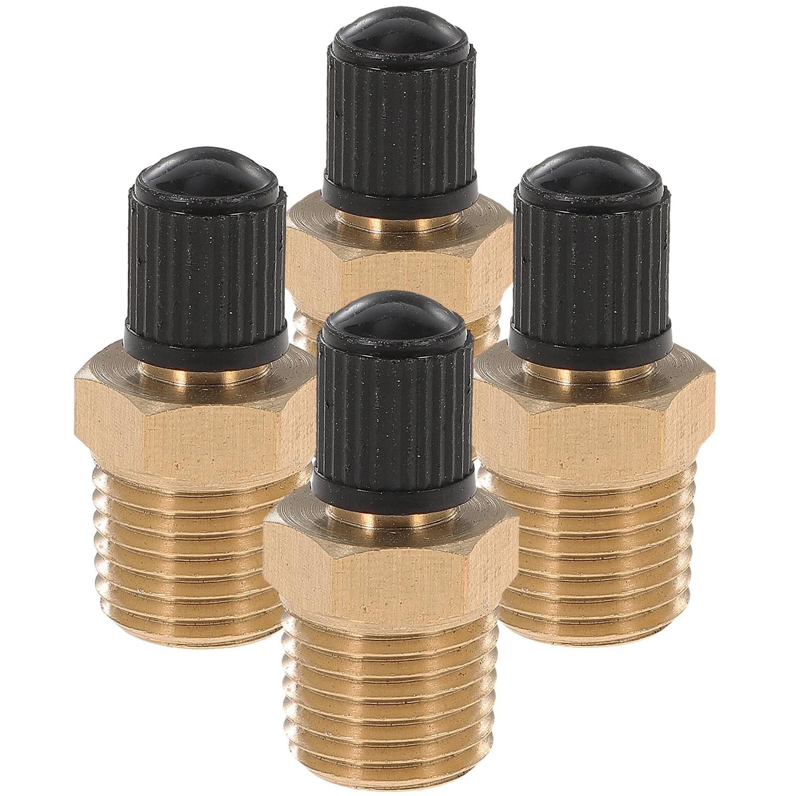

4 Pcs Air Compressor Replacement Water Tank Valves Sealing Brass Material Durable Professional Small Size Easy Use