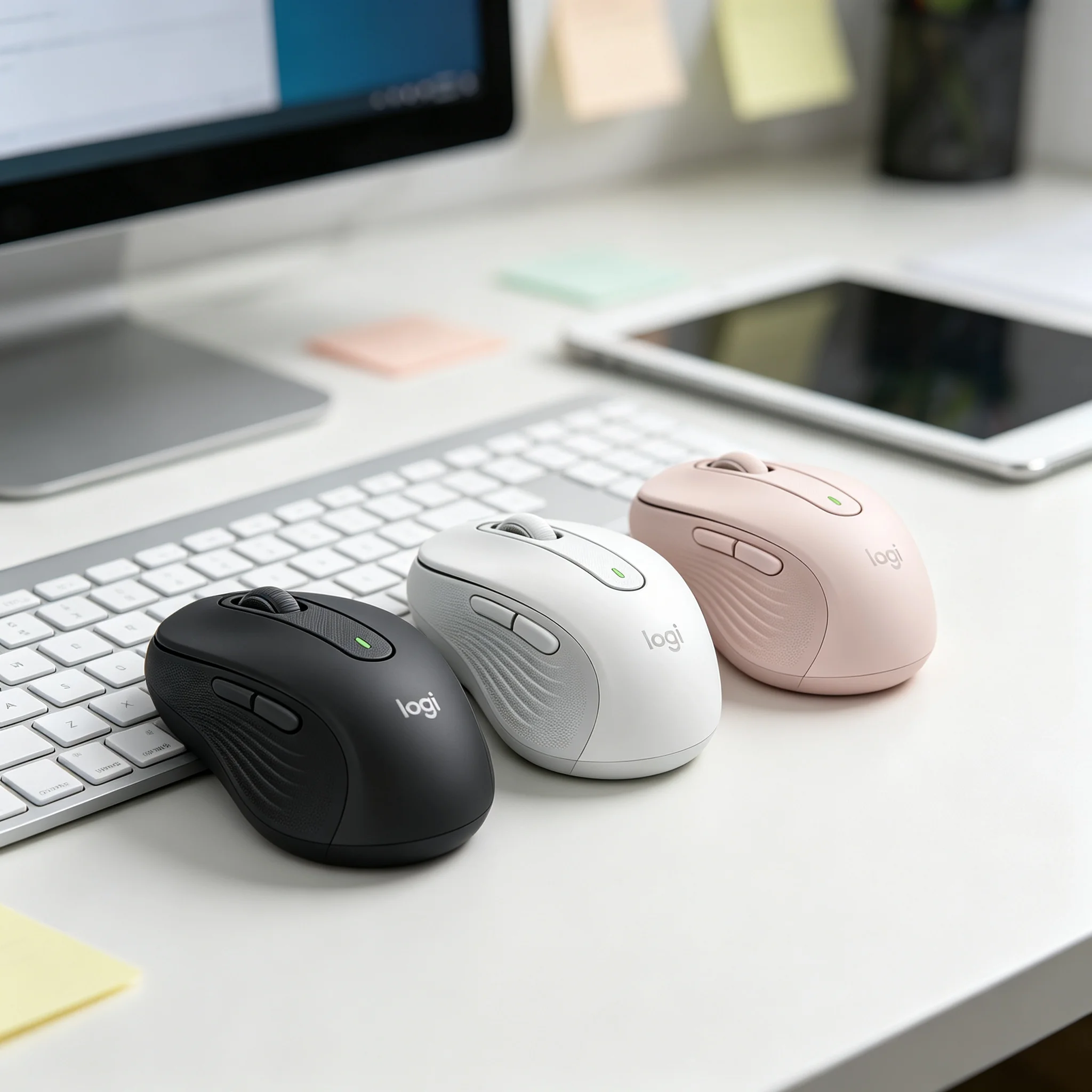 Logitech Signature M650 Wireless Mouse Recycled Plastic Material Silent Click Technology Multi Device Connect Up To 3 Devices 40