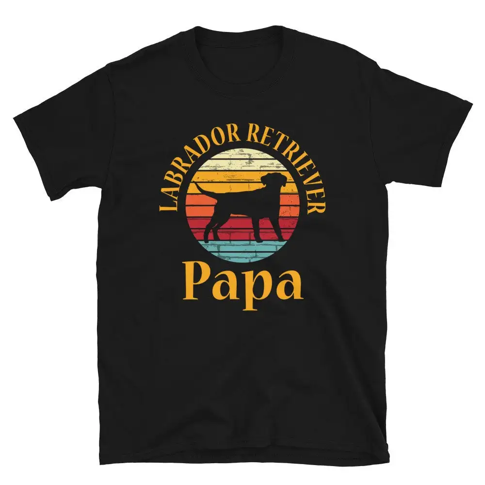 Labrador Retriever Papa T Shirt Retro Style Vintage Stlye Cute Dad s Lab