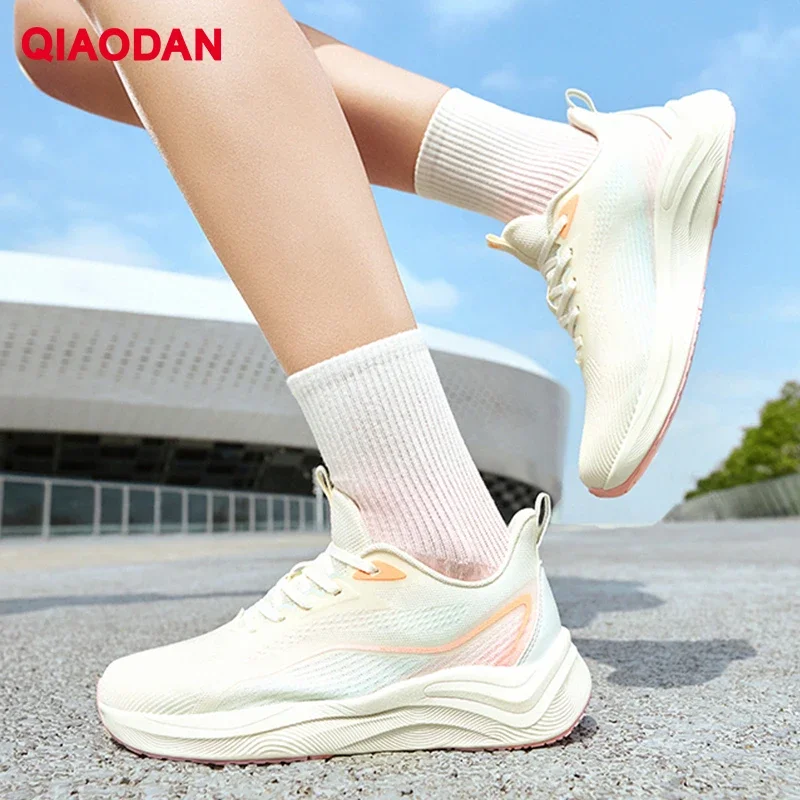 

QIAODAN Comfortable Running Shoes Chifeng 2.0 Men Breathable Lightweight Roadwork Shoes 2025 Cushion Sneakers QXB022252220R