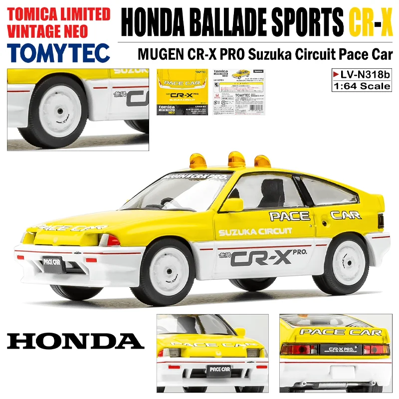 TAMA TAKARA TOMYTEC Tomica 1/64 TLV-N318a TLV-N318b Honda MUGEN CR-X PRO SUZUKA CIRCUIT, игрушечный двигатель из сплава, литая под давлением металлическая модель, подарок