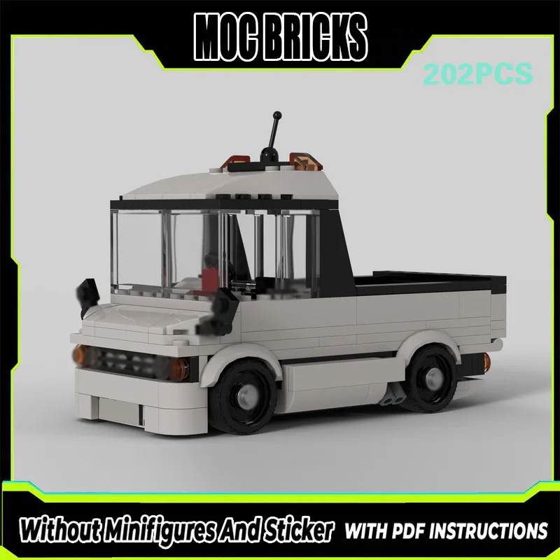 

Конструктор City Car Model MOC: Белый пикап, модульная технология, подарки, праздничный набор для сборки, детские игрушки