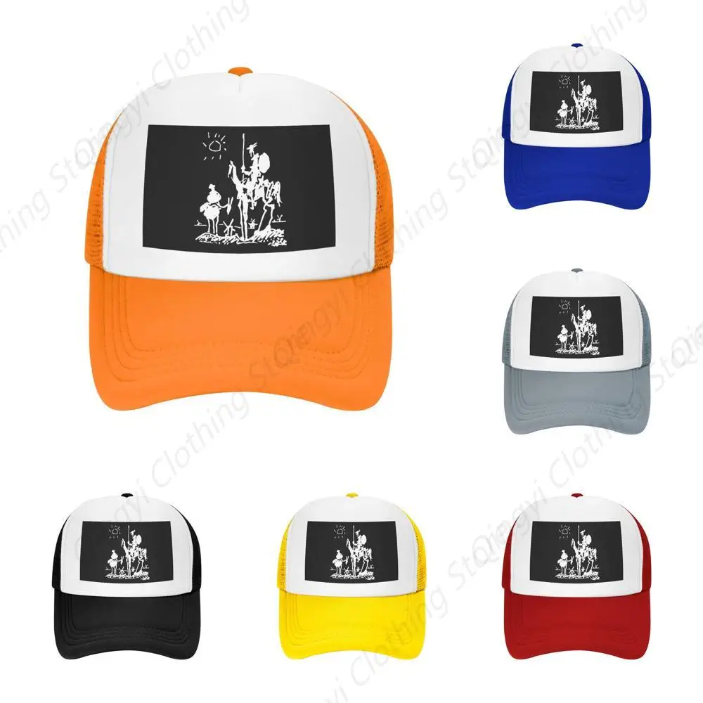 Don Quixote Trucker Hat - Mesh Baseball Snapback Cap for Men Or Women Outdoors Orange