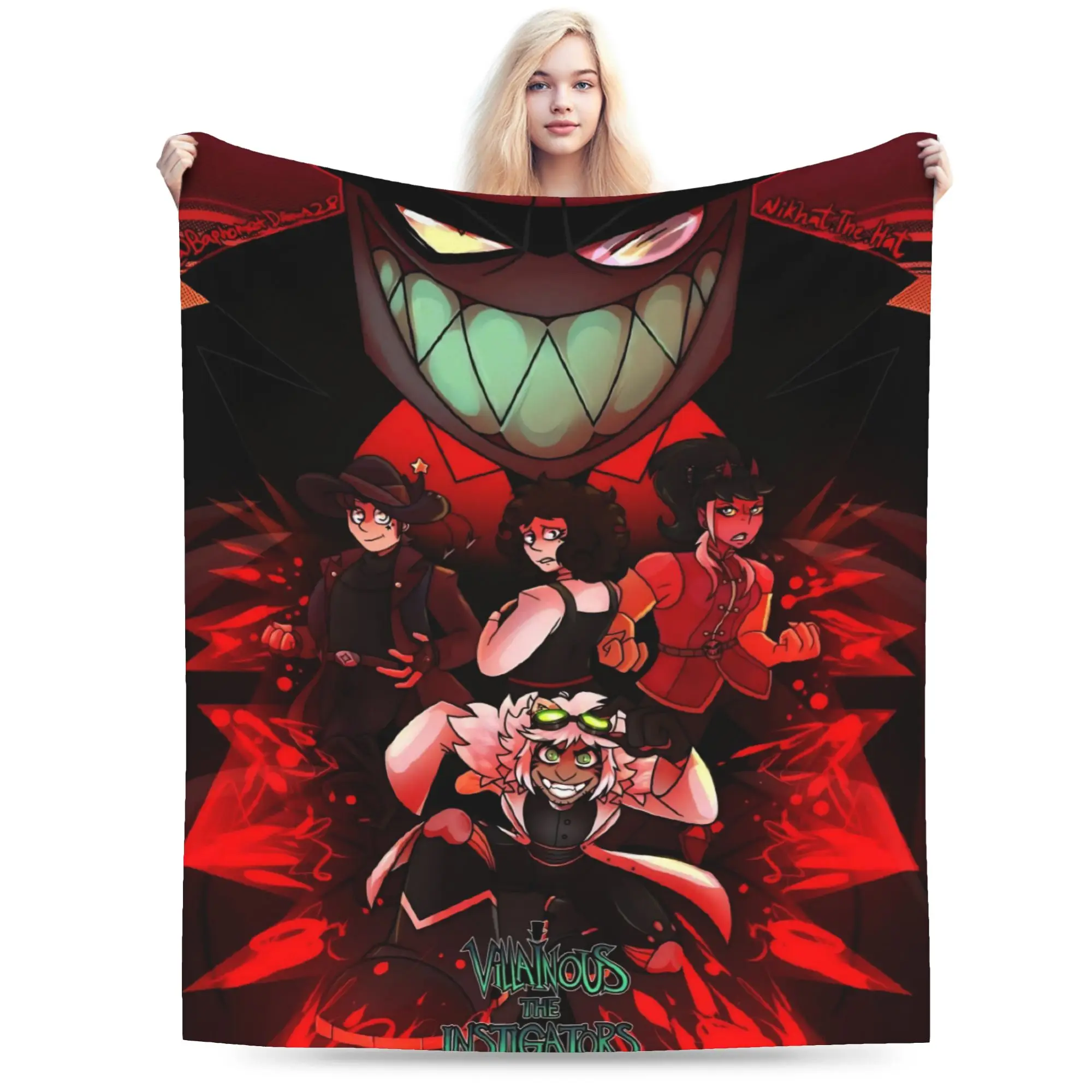 Villainous Comdy Gift Blanket For Men Women Cozy Soft  Throw Blankets for Couch 50x60 Inches Multiple Sizes