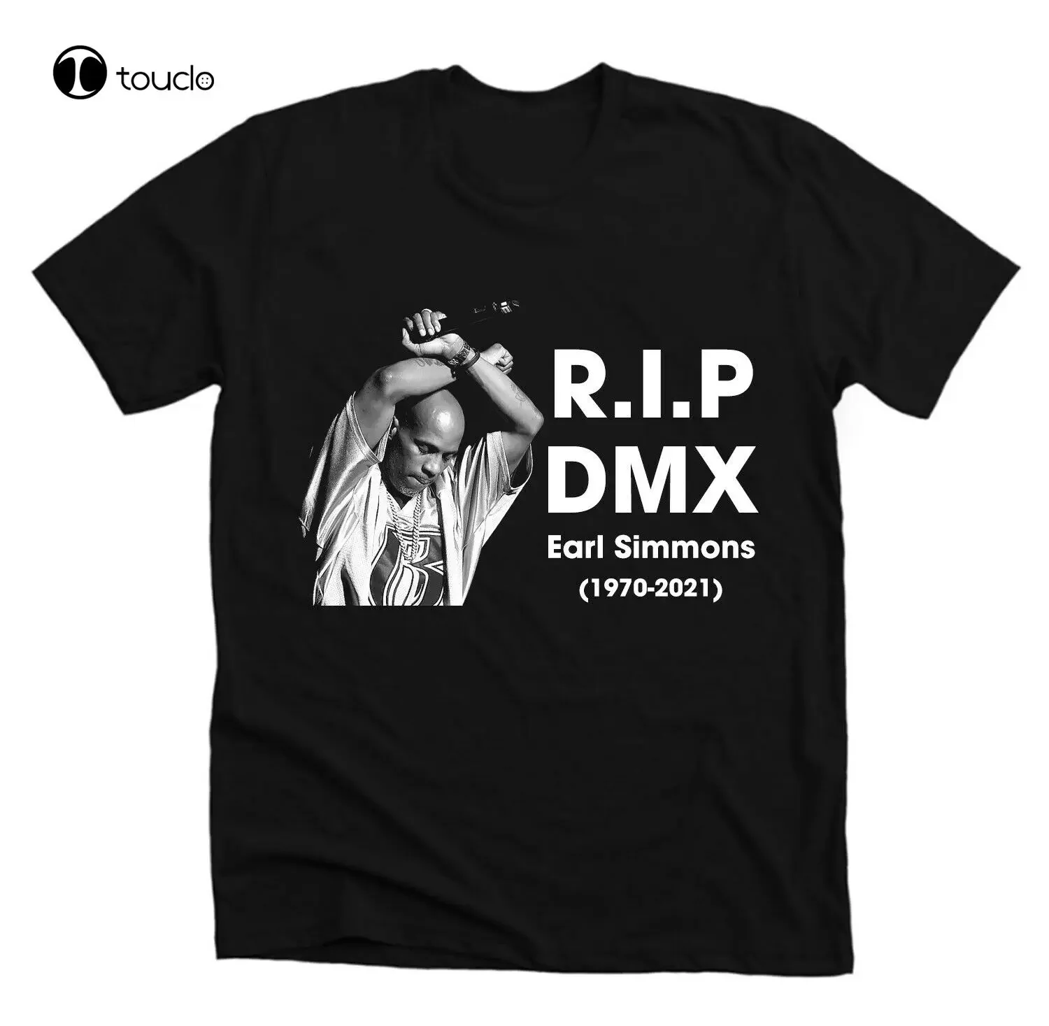 Rip Dmx Earl Simmons Hip Hop Legend Rapper Black T-Shirt graphic tees