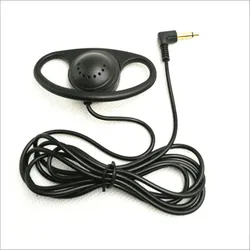 D Shape Earpiece Headset 3.5mm Single Side Earphone Hook Earbud for Tour Guide System Receiver Tablet Laptop PC