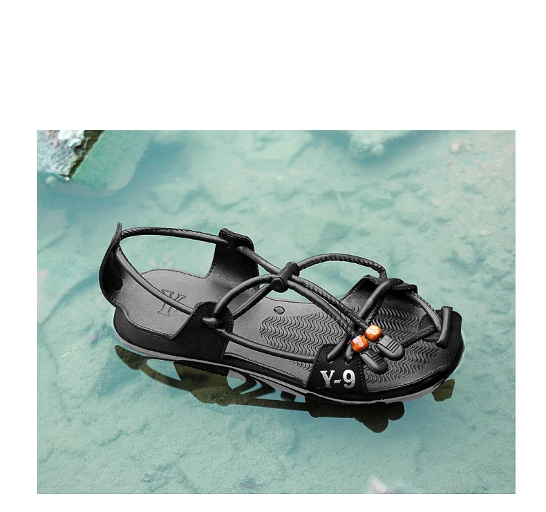 Summer Men Sandals New High Quality Leather Mens Casual Shoes Outdoor Men Leather Sandals for Men Beach Shoes Roman Men's Shoes