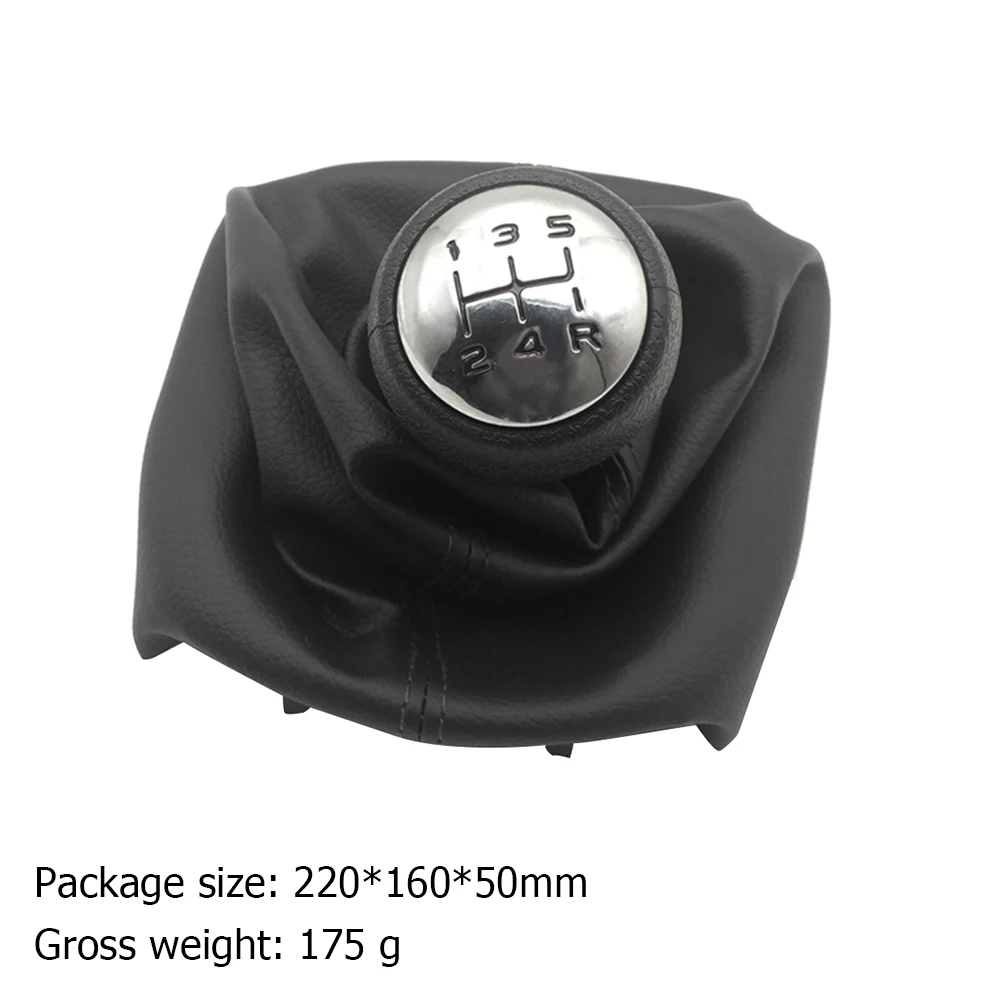 For Peugeot 307 207 Citroen C3 C4 C5 5 Speed Gear Shift Knob Shifter Lever Stick Gaiter Boot Cover PU Car Accessories