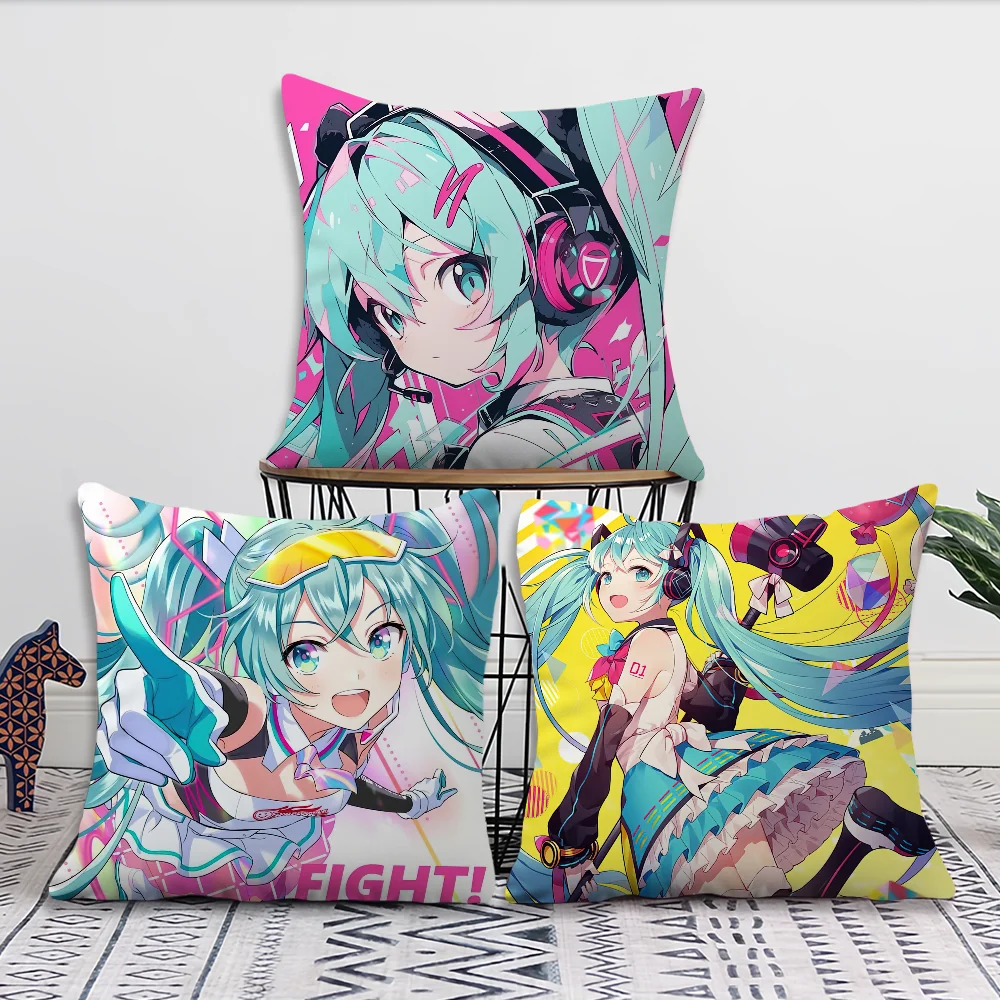 

H-Hatsune M-Miku Decoration Room Home Sofa living Office Car Nordic Simplicity Pillow Cover