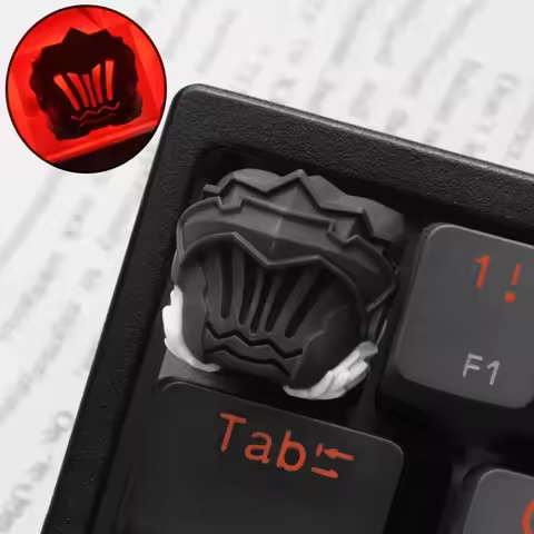 LOBO Anime Keycaps 3D Custom Keycaps Resin Key Caps Translucent Cherry Profile Keycaps for Mechanical Keyboard Caps PC DIY Gift