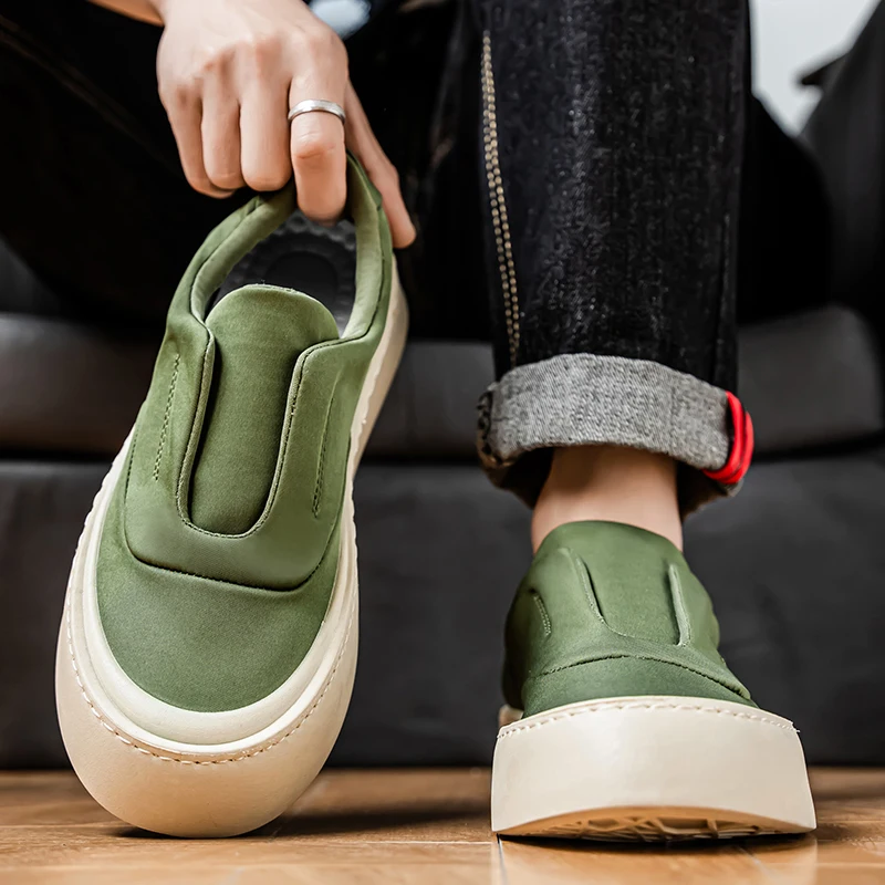 

Four Seasons парусиновые кроссовки из ледяного шелка, новинка лета 2024, мужская повседневная обувь, модная удобная дышащая мужская обувь на плоской подошве, противоскользящая обувь