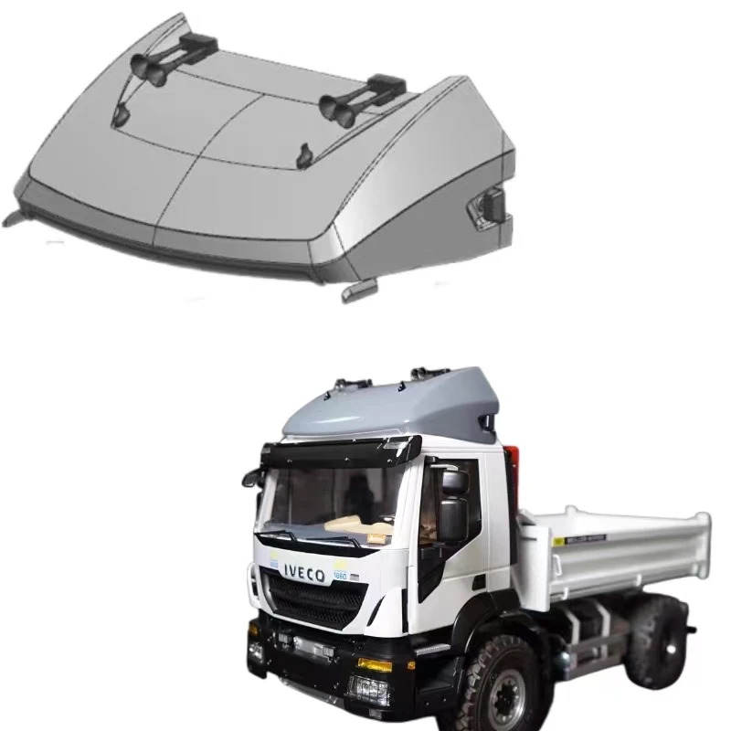 

Tractor head mud head upgrade part IVECO high roof kit for 1/14 Tamiya RC truck trailer dump truck Scania 770S R620 Actros 3363