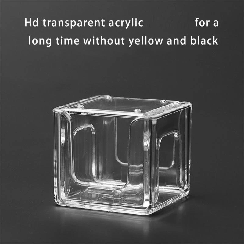 Q39E Clear Chalk Protections Box Portable Billiard Chalk Storage Case Acrylic Billiard Chalk Powder Box Billiard Accessories