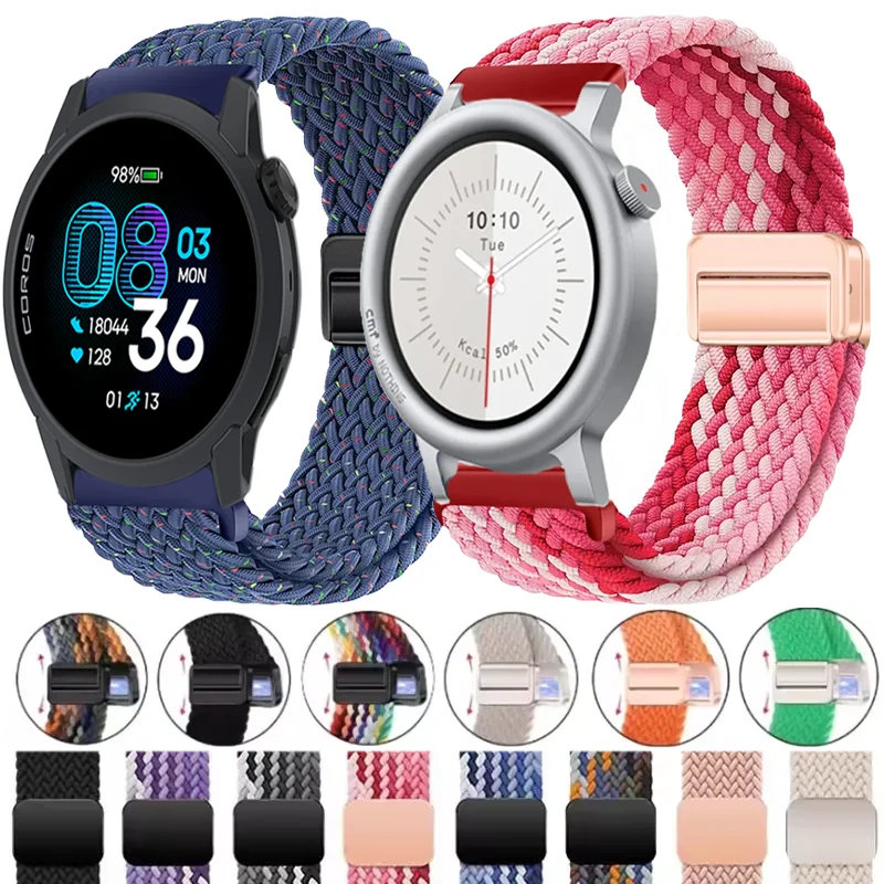 20/22 مللي متر النايلون الفرقة ل COROS APEX 4 42 مللي متر PACE 4-Pro CMF ساعة 3 برو مضفر حزام ل Suunto العمودي 2/السباق 2 سوار مغناطيسي #1