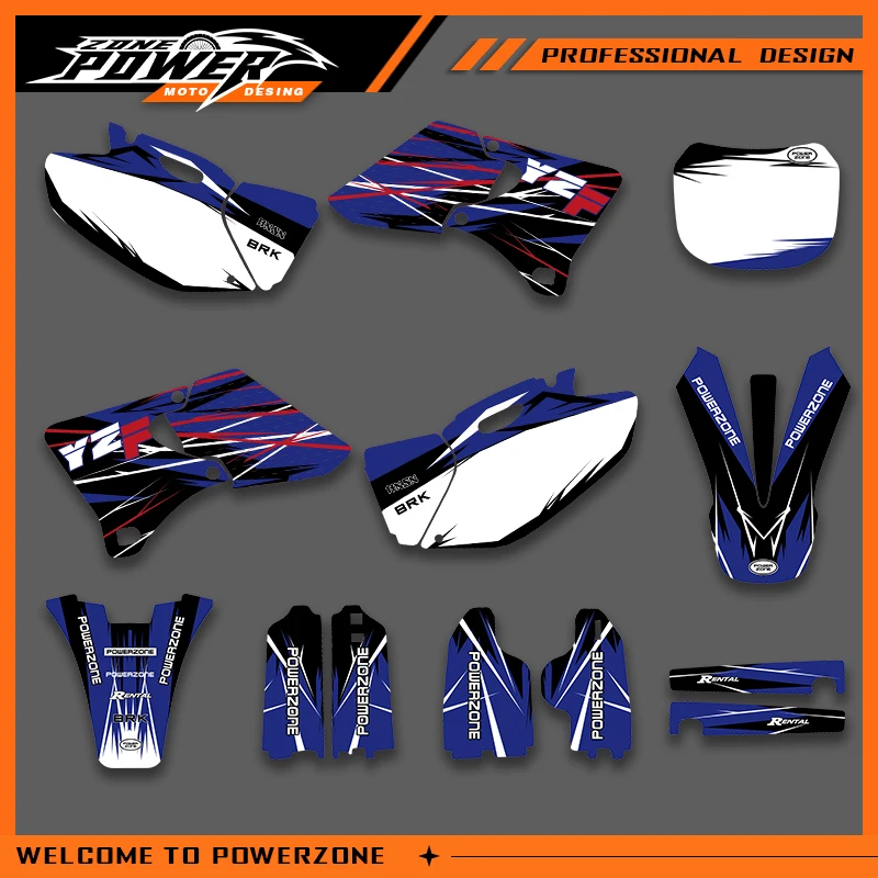 

Powerzone Graphics For YAMAHA YZF250 400 426 1998 1999 2000 2001 2002 YZ250F Decals Stickers Motorcycle Background Custom 03