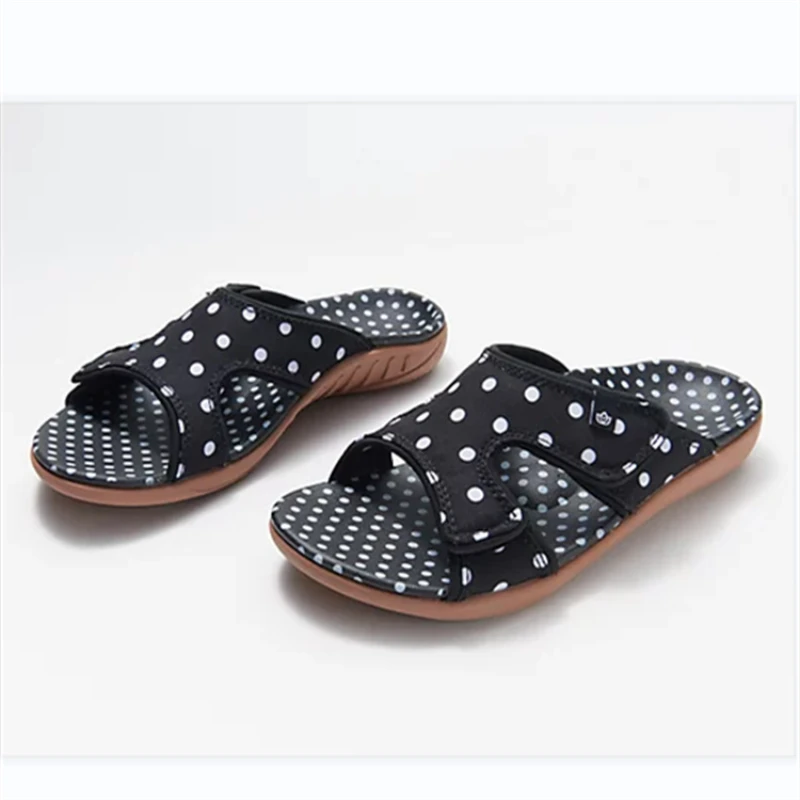 Round Head Slippers Female Summer Large Size Sandals Lightweight Thick Bottom Casual Non-slip Beach Shoes Pantuflas De Mujer