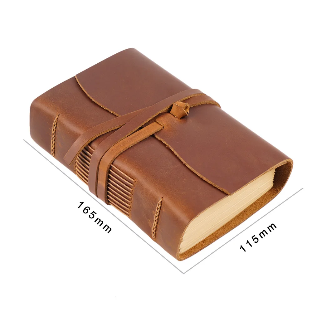 Cowhide Notebook Thickened Retro Chinese Style Hand Ledger Diary Book Cowhide Paper Notebook Gift