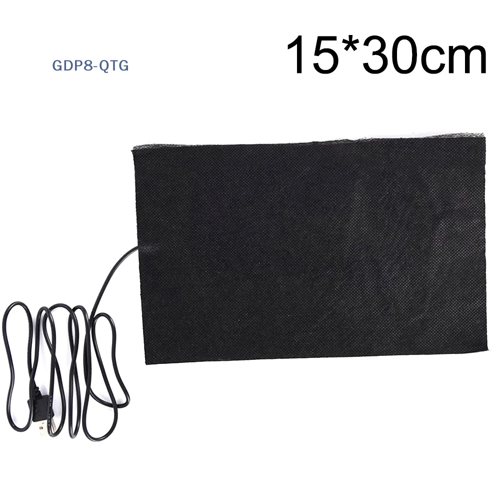 NEW 15 x 30cm USB Warm Carbon Fiber Heated Pads Heated Jacke