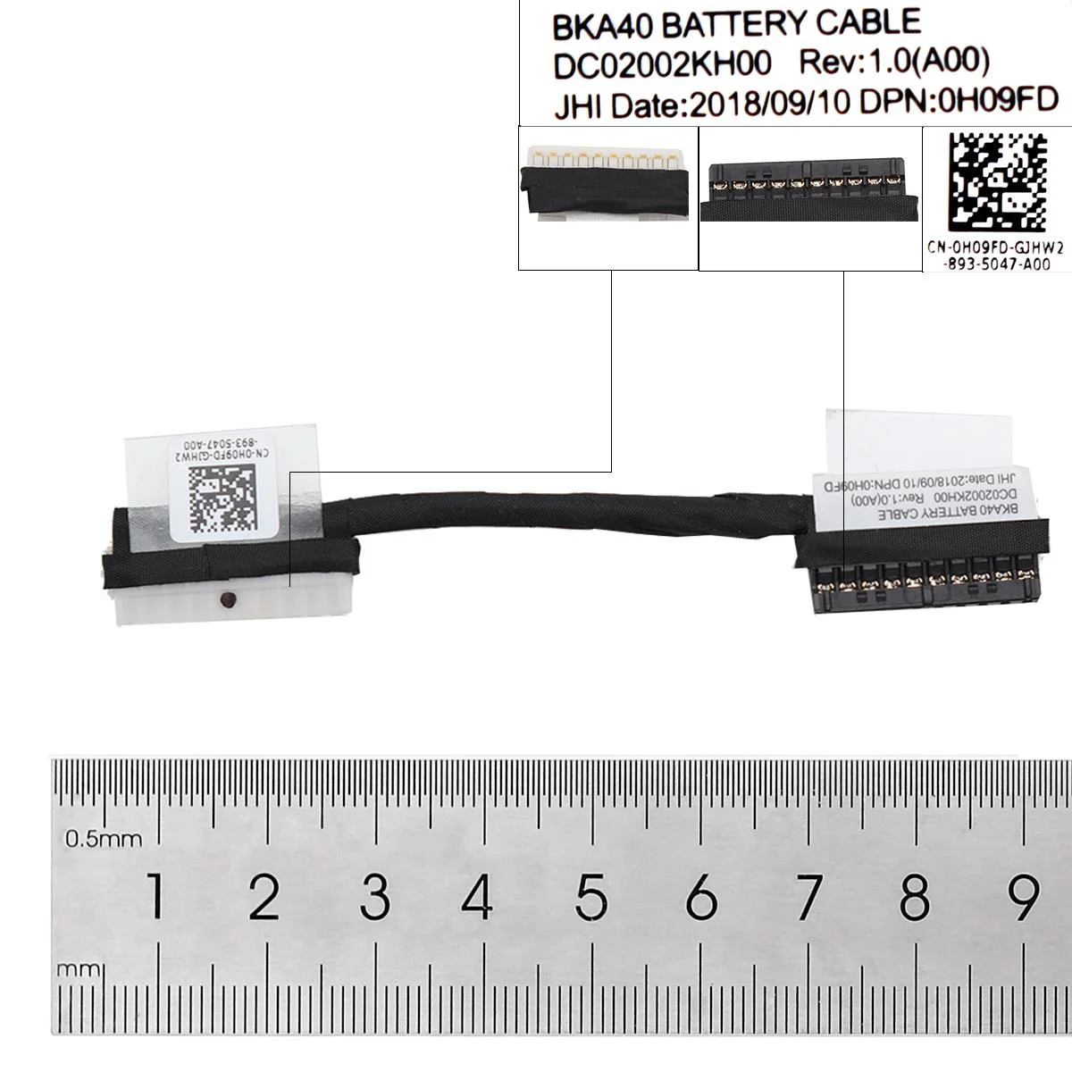 New Battery Cable For Dell 7000 7460 7560 7472 7572 Inspiron 15 5567 5565 5468 5568 DC02002KH00 0H09FD