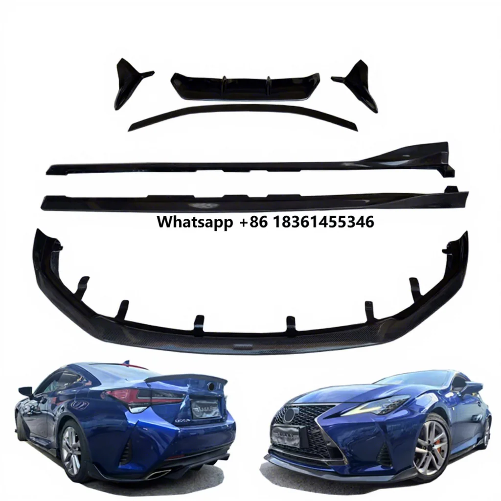 

For RC F Sport 2018-2024 Upgrade ART Style Carbon Fibre Body Kit Front Lip Rear Diffuser Spoiler Wing YICKU High Quality
