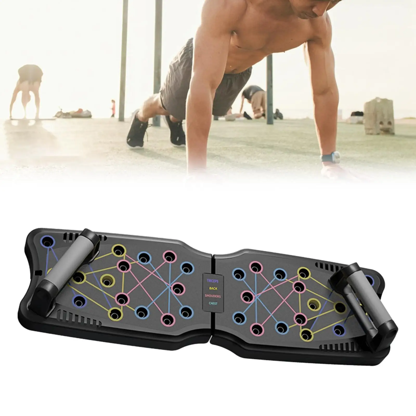 Push up Handles for Floor Push up Grips Nonslip Grip Board Training Board for Body Building Abdominal Core Strength Training