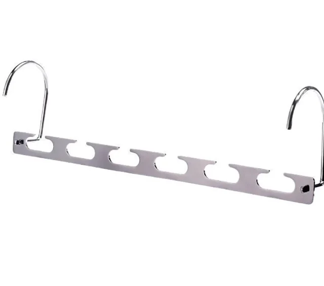 1/3pcs 26cm Multifunctional Metal Clothes Hangers with Magic Hook Space Saving 6-Hole Wardrobe Organizer Hanger Holder for Home