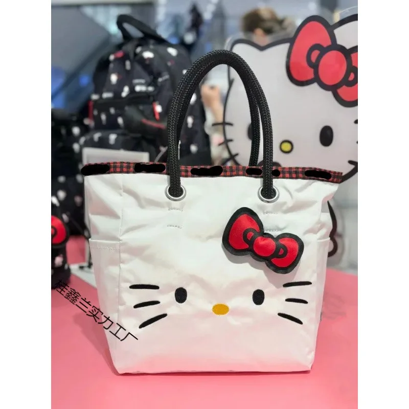 

Hello Kitty Makeup Bag Versatile Cute Anime Women Accessories Large Capacity Stroll Crossarm Handheld Kawaii Girl Gift Wholesale