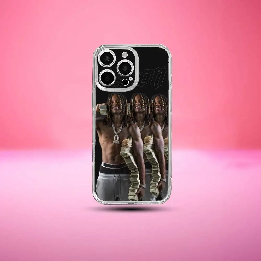 حافظة هاتف Raper K-King Von لهاتف iPhone17,16,15,14,13,12,11 Plus، Pro Max غطاء شفاف ناعم