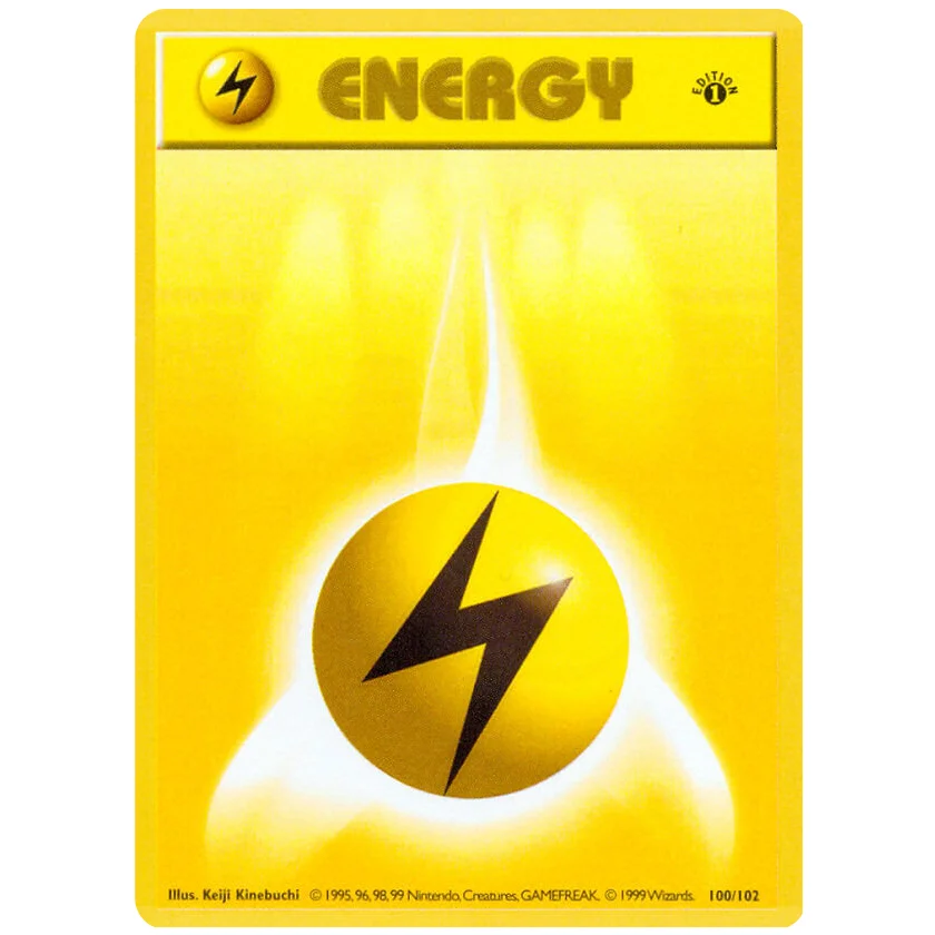 PKM Proxy First Set Base Set Energy card Double Colorless Fighting Fire Energy Grass Lightning Psychic Water PTCG Karty do gry