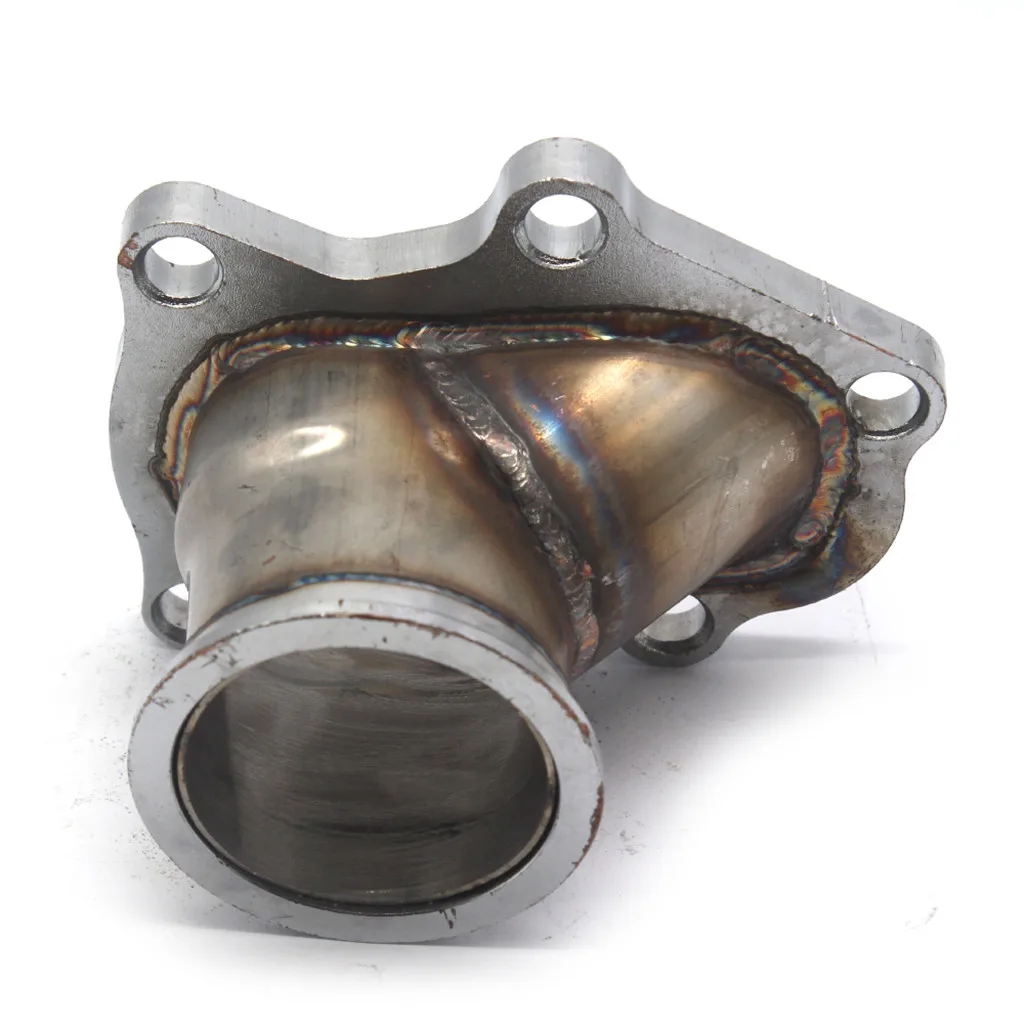 V Band Conversion Adaptor TD04 Flange 5 Bolt Turbo Exhaust Adaptor 2.5 Inch Outlet Stainless Steel for Saab 9-2X Aero view 4