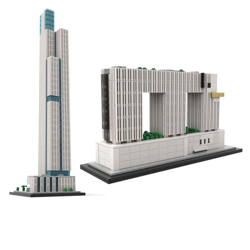 

Spot MOC-241968 237294 Modern Architecture DIY Small Particle Assembly Building Blocks Puzzle Toy Model Gift Set Ornament