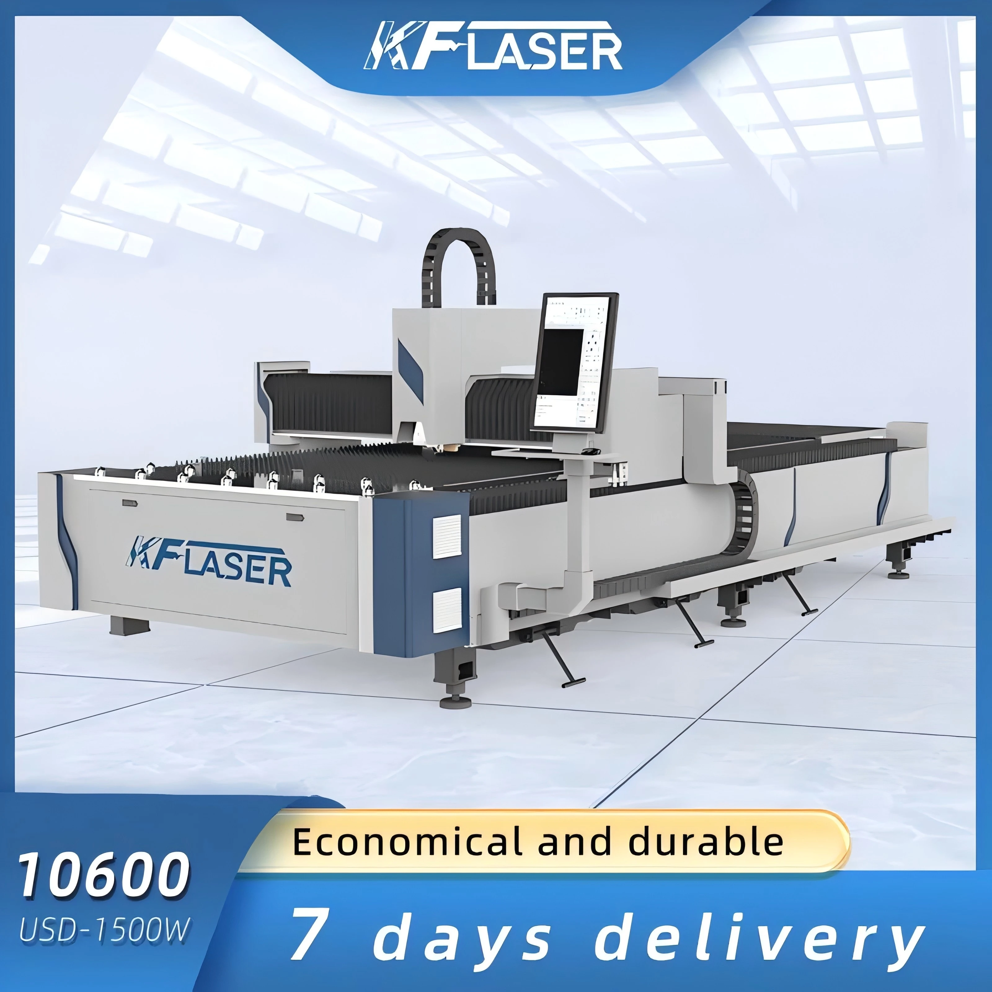 2024 Hot Sell Raycus Max JPT 1000W 2000W 3000W 6000W Fiber Laser Cutter 3015 Precision Metal Plate Fiber Laser Cutting Machine